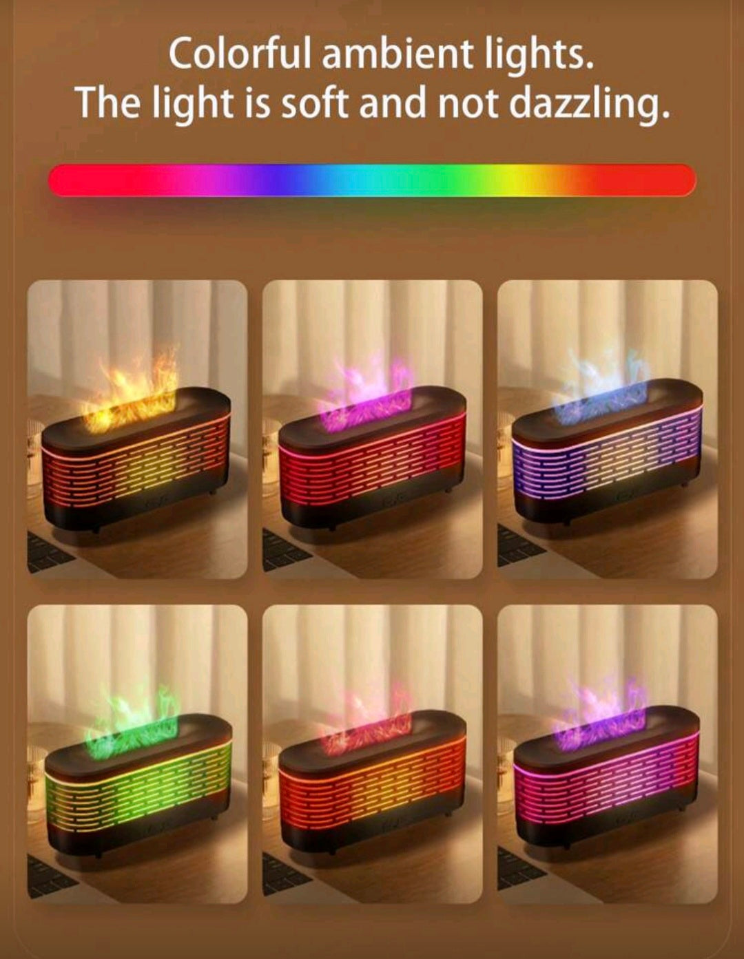 Flame Aroma Diffuser Lamp
